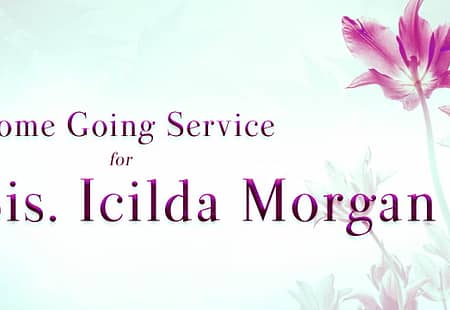 Service for Sis. Icilda Morgan